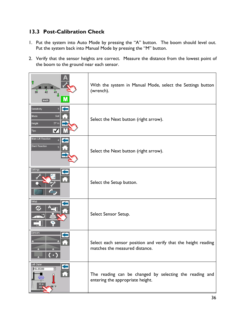 3 post-calibration check | NORAC UC5-BC-RG11 User Manual | Page 39 / 41