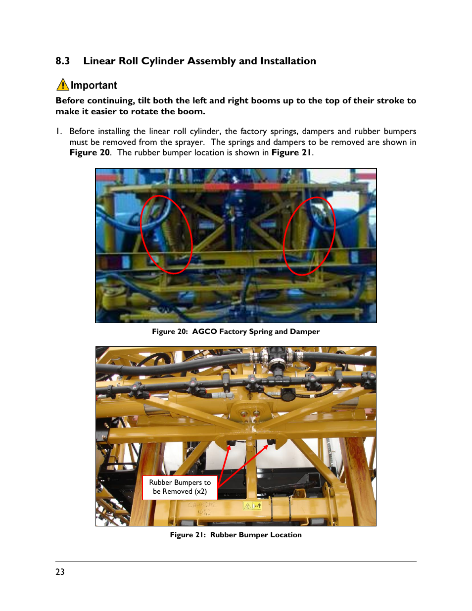 3 linear roll cylinder assembly and installation | NORAC UC5-BC-RG12 User Manual | Page 26 / 41