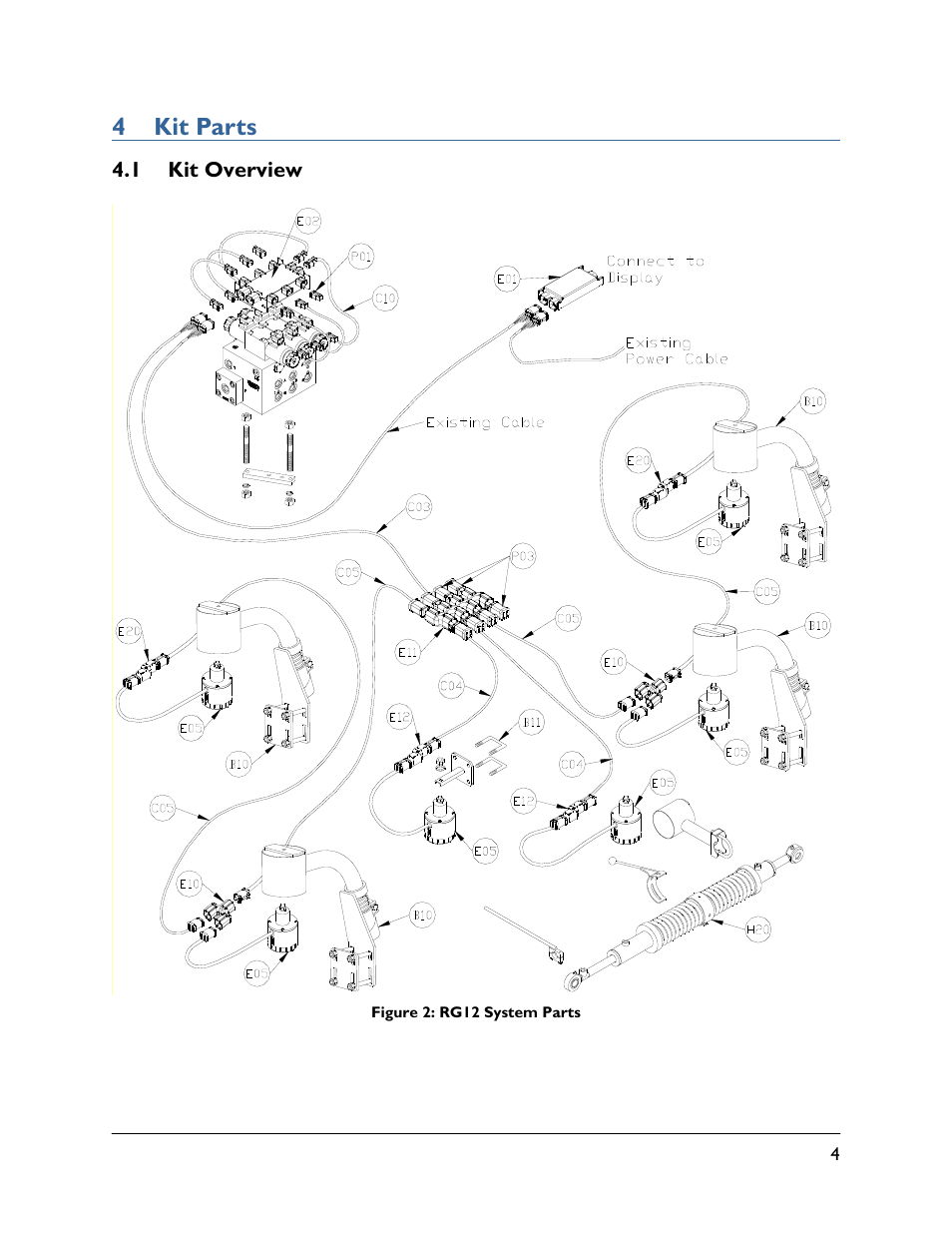 4 kit parts, 1 kit overview | NORAC UC5-BC-RG12 User Manual | Page 7 / 41