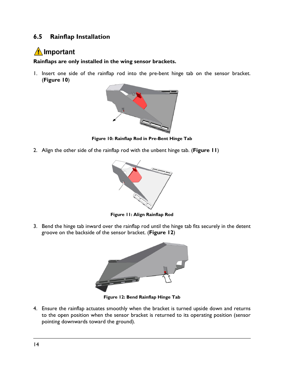 5 rainflap installation | NORAC UC5-BC-RG13 User Manual | Page 16 / 38