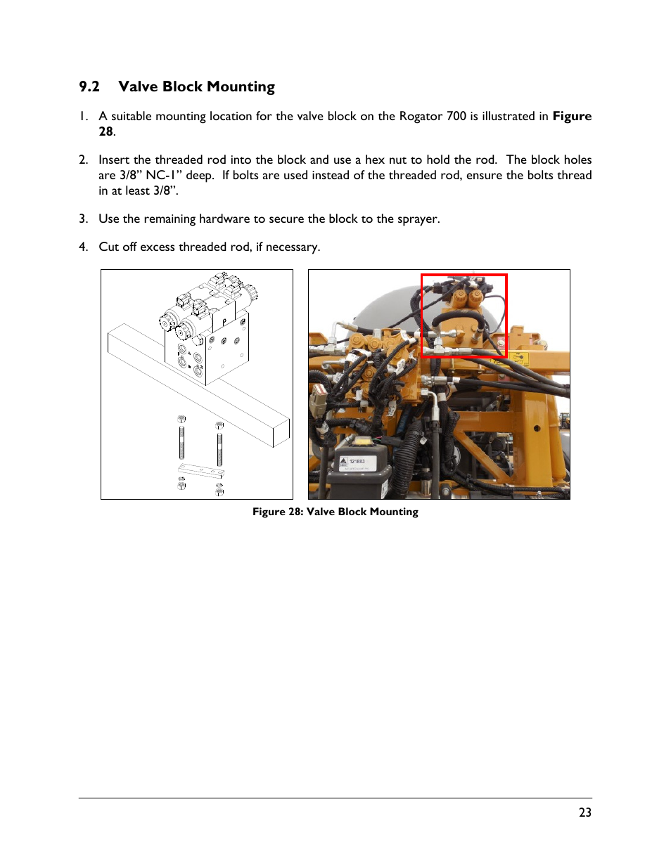 2 valve block mounting | NORAC UC5-BC-RG13 User Manual | Page 25 / 38