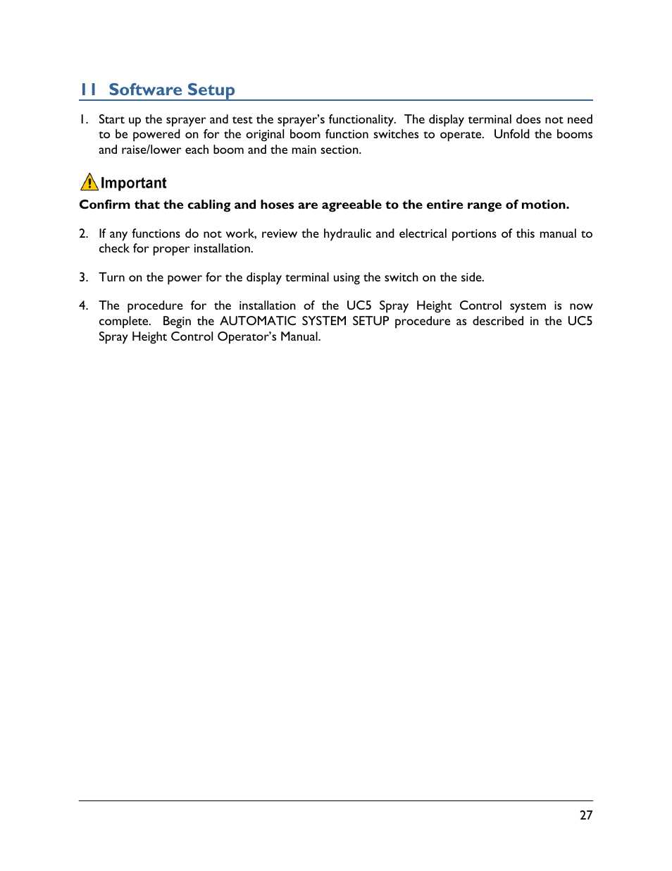 11 software setup | NORAC UC5-BC-RG13 User Manual | Page 29 / 38