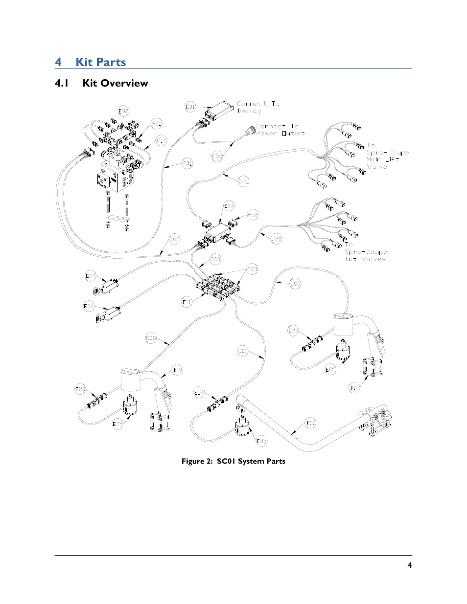 4 kit parts, 1 kit overview | NORAC UC5-BC-SC01 User Manual | Page 7 / 34