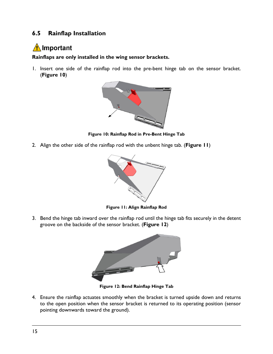 5 rainflap installation | NORAC UC5-BC-TA01 User Manual | Page 18 / 38