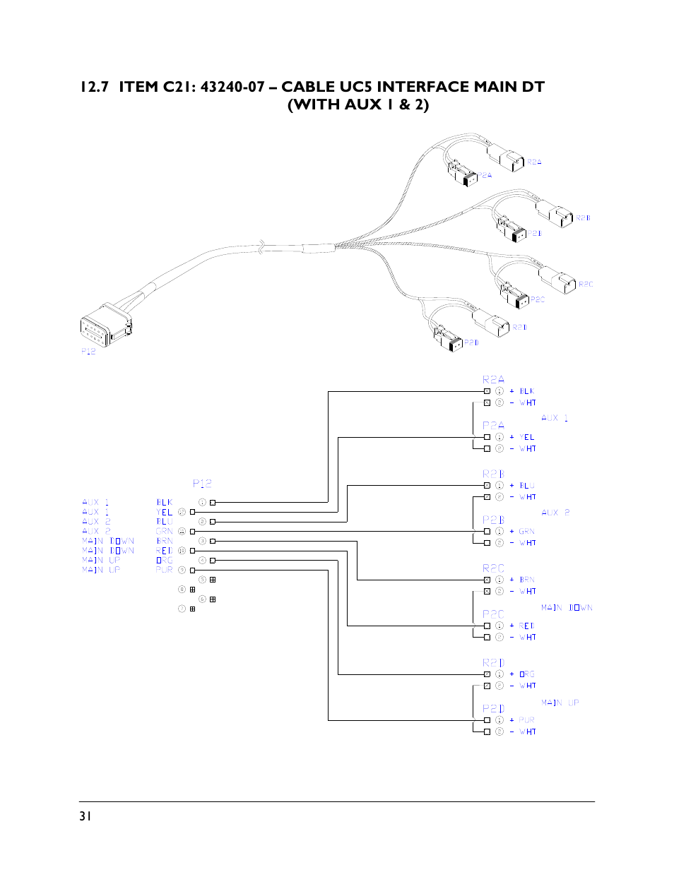 7 item c21: 43240-07 | NORAC UC5-BC-VS01 User Manual | Page 34 / 36