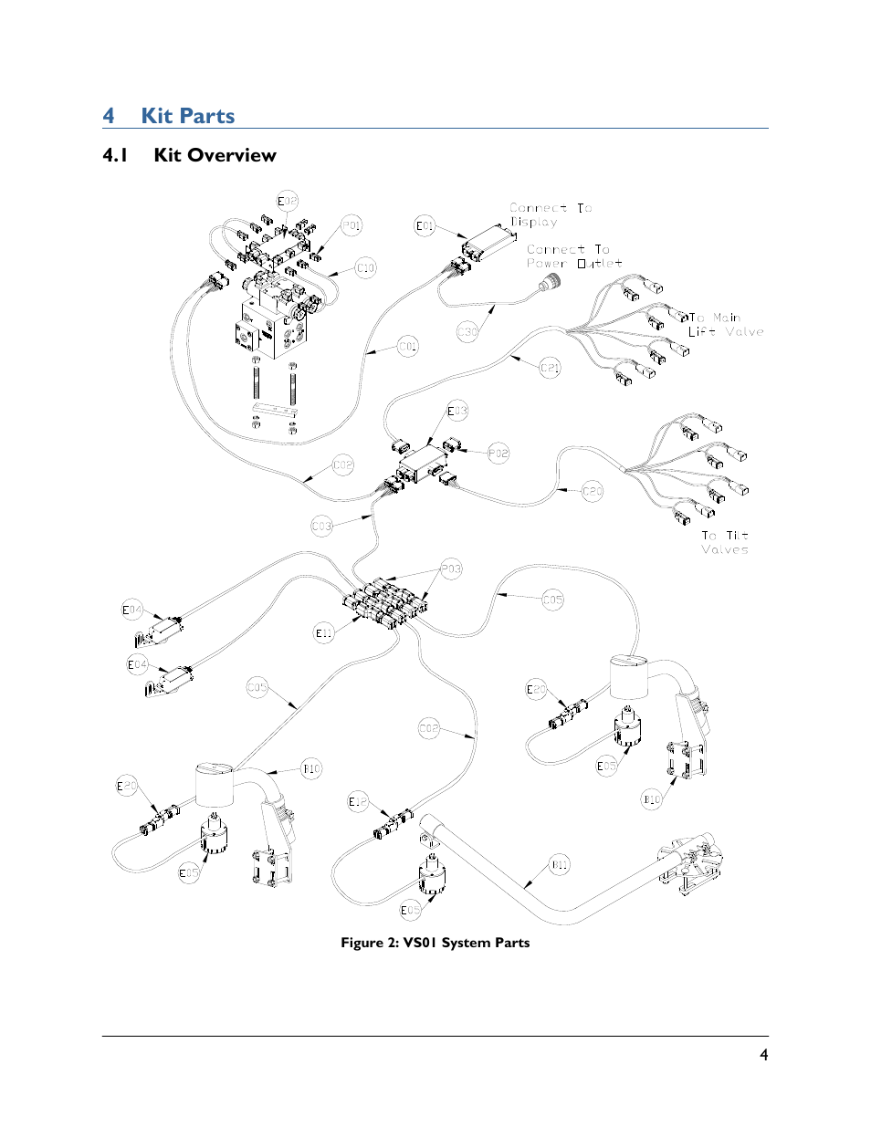 4 kit parts, 1 kit overview | NORAC UC5-BC-VS01 User Manual | Page 7 / 36