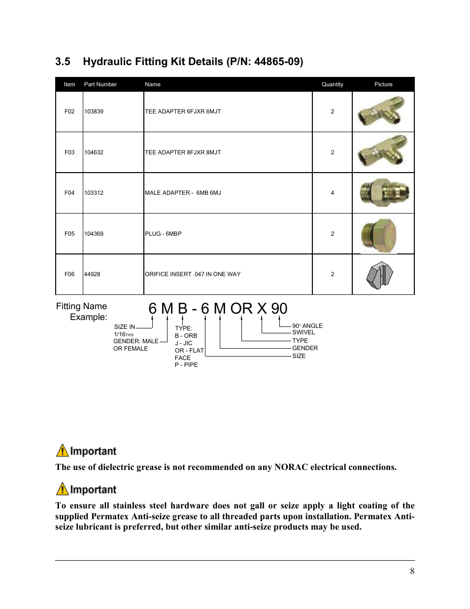 6 m b - 6 m or x 90 | NORAC UC5-BC-FT02 User Manual | Page 11 / 35