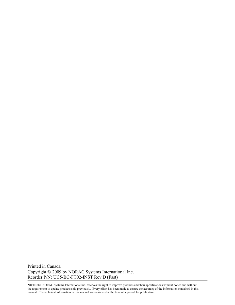 NORAC UC5-BC-FT02 User Manual | Page 2 / 35