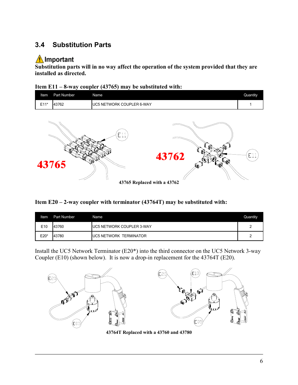 4 substitution parts | NORAC UC5-BC-FT02 User Manual | Page 9 / 35