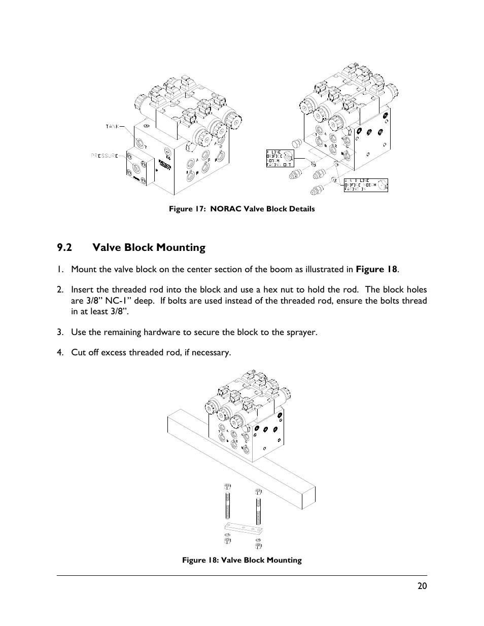 2 valve block mounting | NORAC UC5-BC-FT02A User Manual | Page 23 / 36