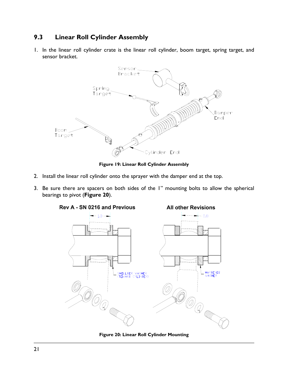 3 linear roll cylinder assembly | NORAC UC5-BC-FT02A User Manual | Page 24 / 36