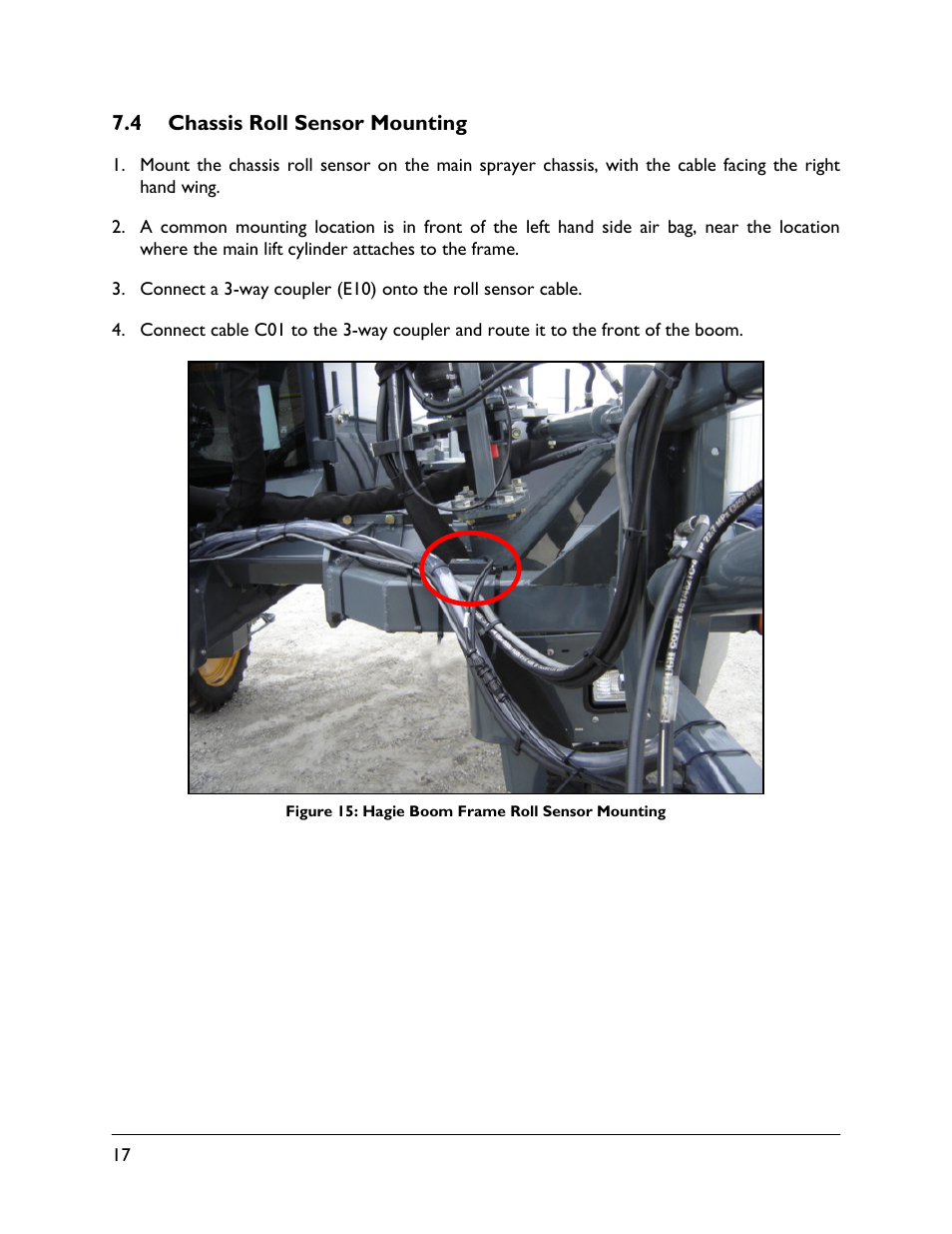 4 chassis roll sensor mounting | NORAC UC5-BC-HG01 User Manual | Page 20 / 36