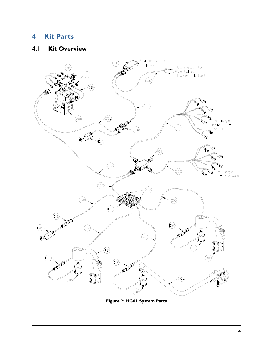 4 kit parts, 1 kit overview | NORAC UC5-BC-HG01 User Manual | Page 7 / 36