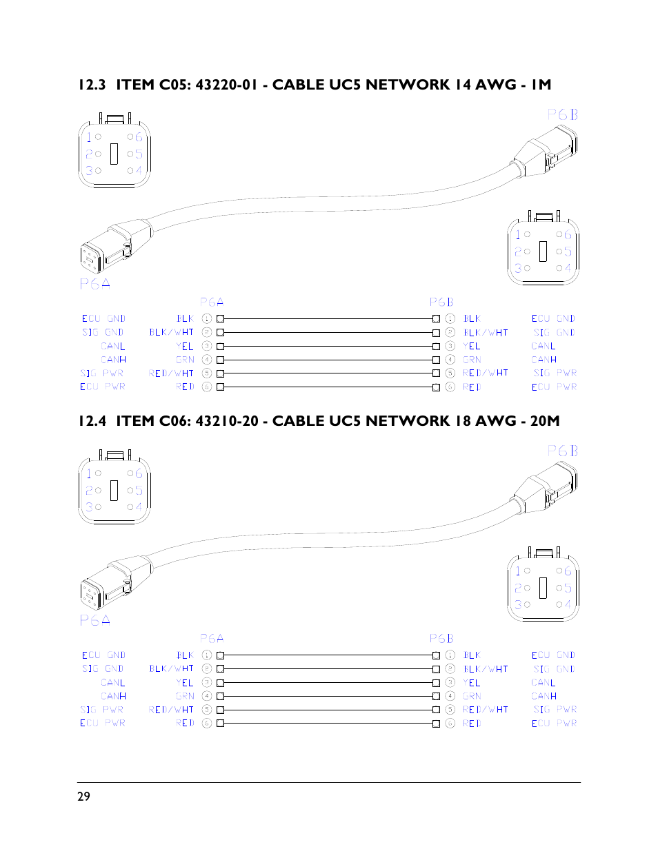 3 item c05: 43220-01, 4 item c06: 43210-20 | NORAC UC5-BC-HG02 User Manual | Page 32 / 37