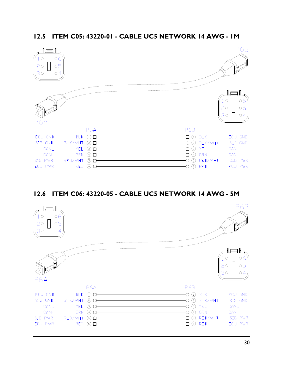 5 item c05: 43220-01, 6 item c06: 43220-05 | NORAC UC5-BC-HG03 User Manual | Page 33 / 39