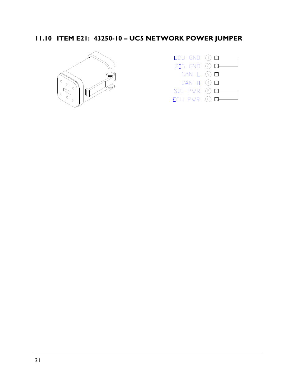 10 item e21: 43250-10 | NORAC UC5-BC-HG04 User Manual | Page 34 / 35