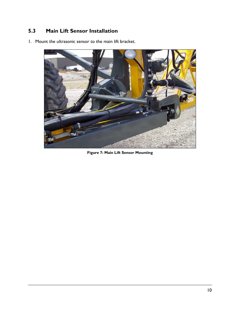 3 main lift sensor installation | NORAC UC5-BC-HG06 User Manual | Page 13 / 35