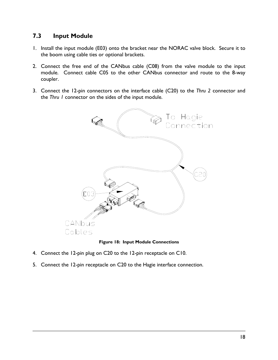 3 input module | NORAC UC5-BC-HG06 User Manual | Page 21 / 35