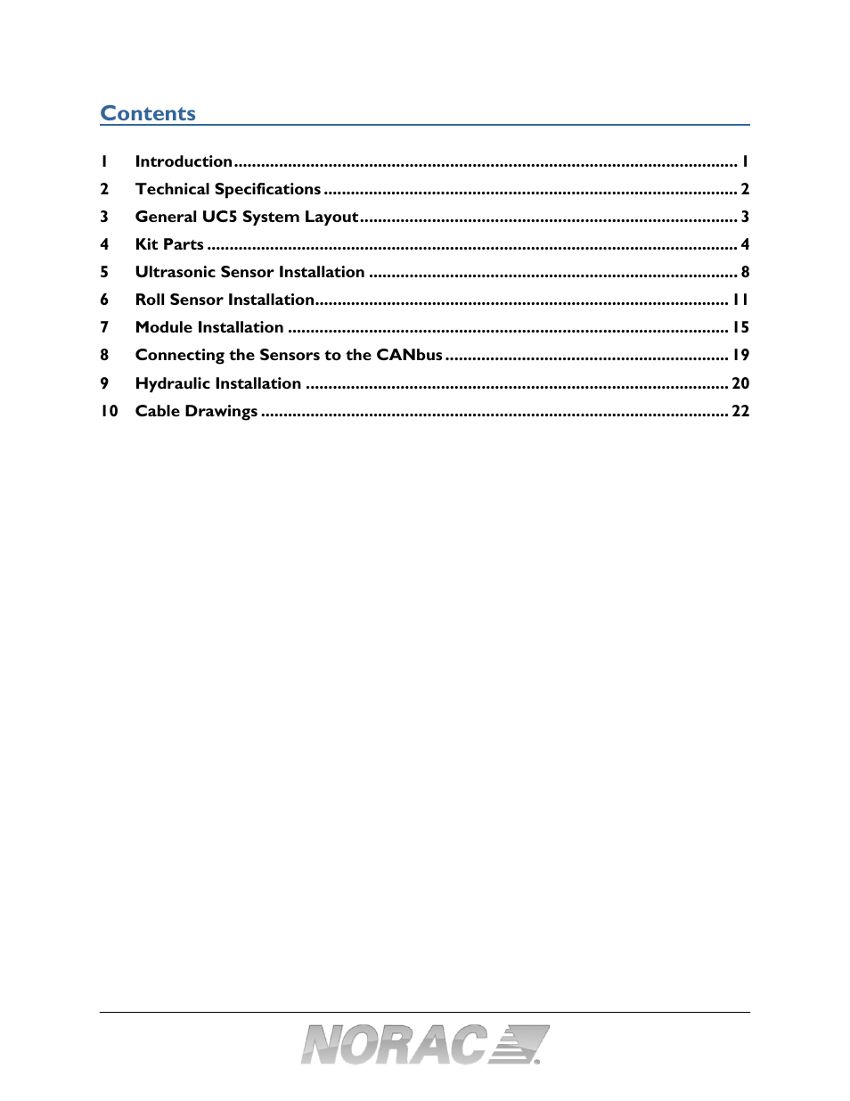 NORAC UC5-BC-HG06 User Manual | Page 3 / 35