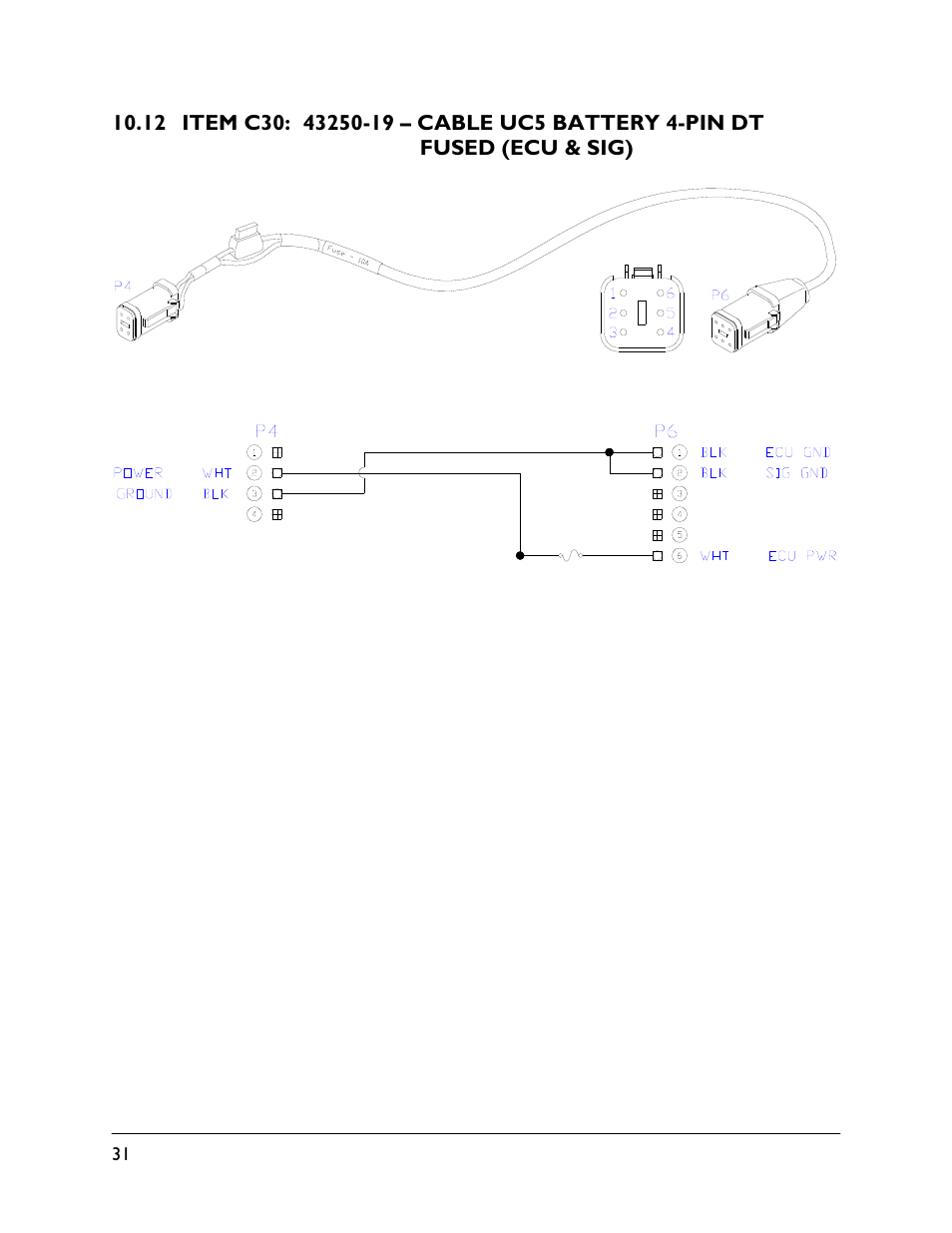 12 item c30: 43250-19 | NORAC UC5-BC-HG06 User Manual | Page 34 / 35