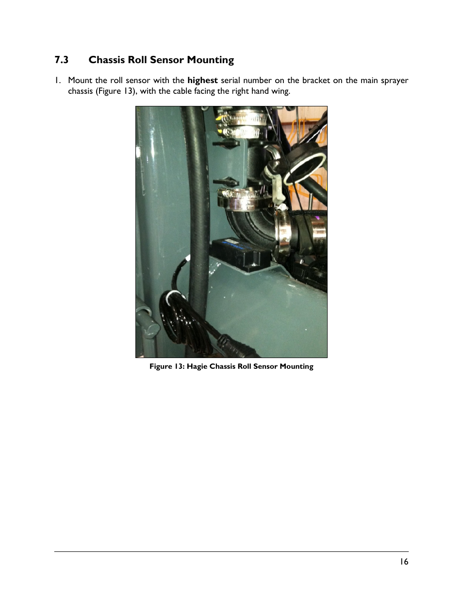 3 chassis roll sensor mounting | NORAC UC5-BC-HG07 User Manual | Page 19 / 40