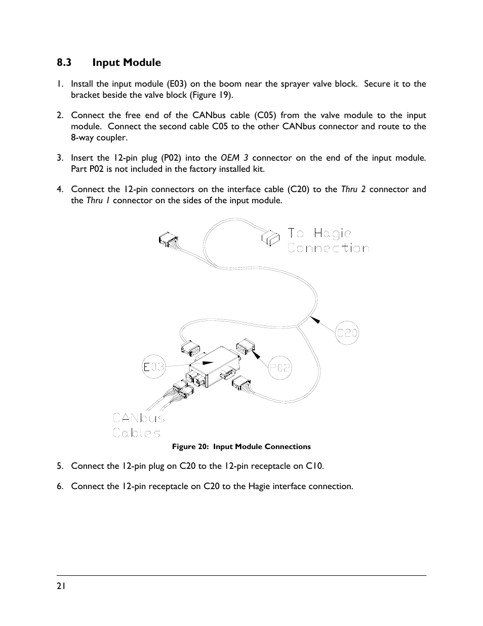 3 input module | NORAC UC5-BC-HG07 User Manual | Page 24 / 40