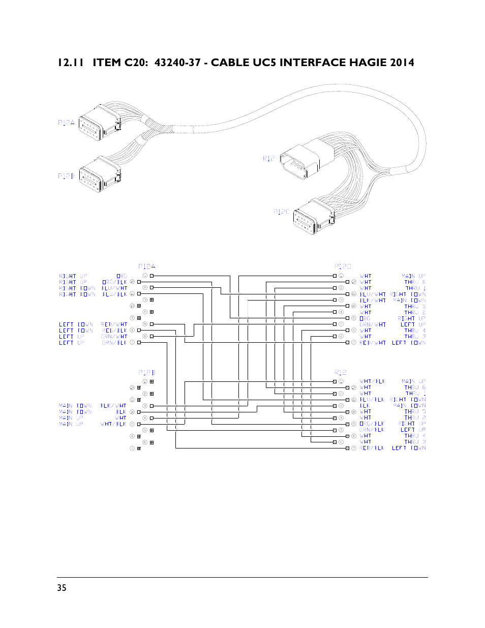 11 item c20: 43240-37 | NORAC UC5-BC-HG07 User Manual | Page 38 / 40
