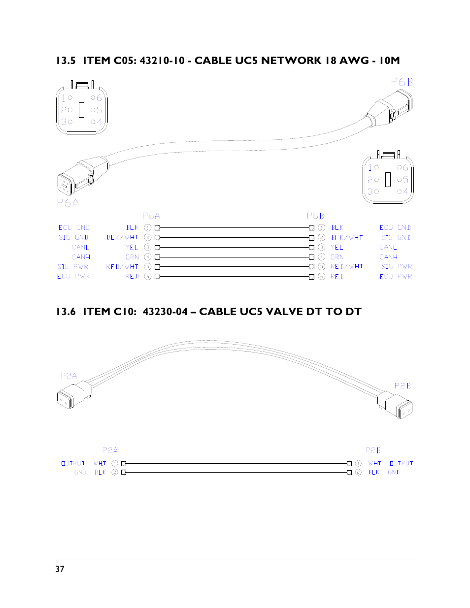 5 item c05: 43210-10, 6 item c10: 43230-04 | NORAC UC5-BC-KS01 User Manual | Page 40 / 44