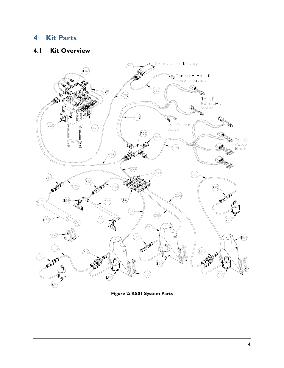 4 kit parts, 1 kit overview | NORAC UC5-BC-KS01 User Manual | Page 7 / 44