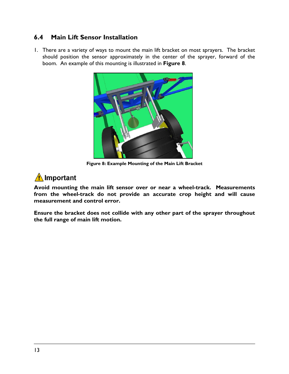 4 main lift sensor installation | NORAC UC5-BC-SM04 User Manual | Page 16 / 35