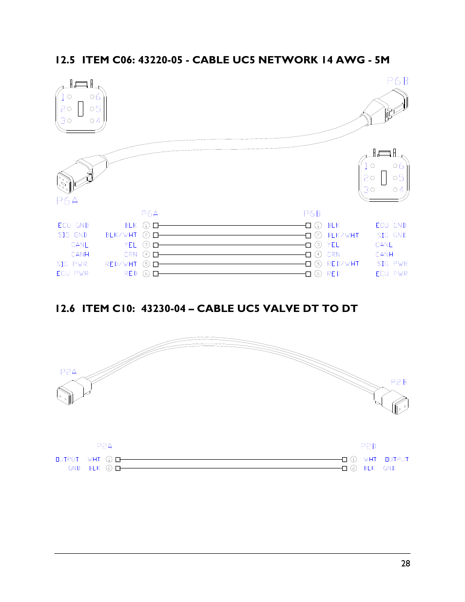 5 item c06: 43220-05, 6 item c10: 43230-04 | NORAC UC5-BC-SM04 User Manual | Page 31 / 35