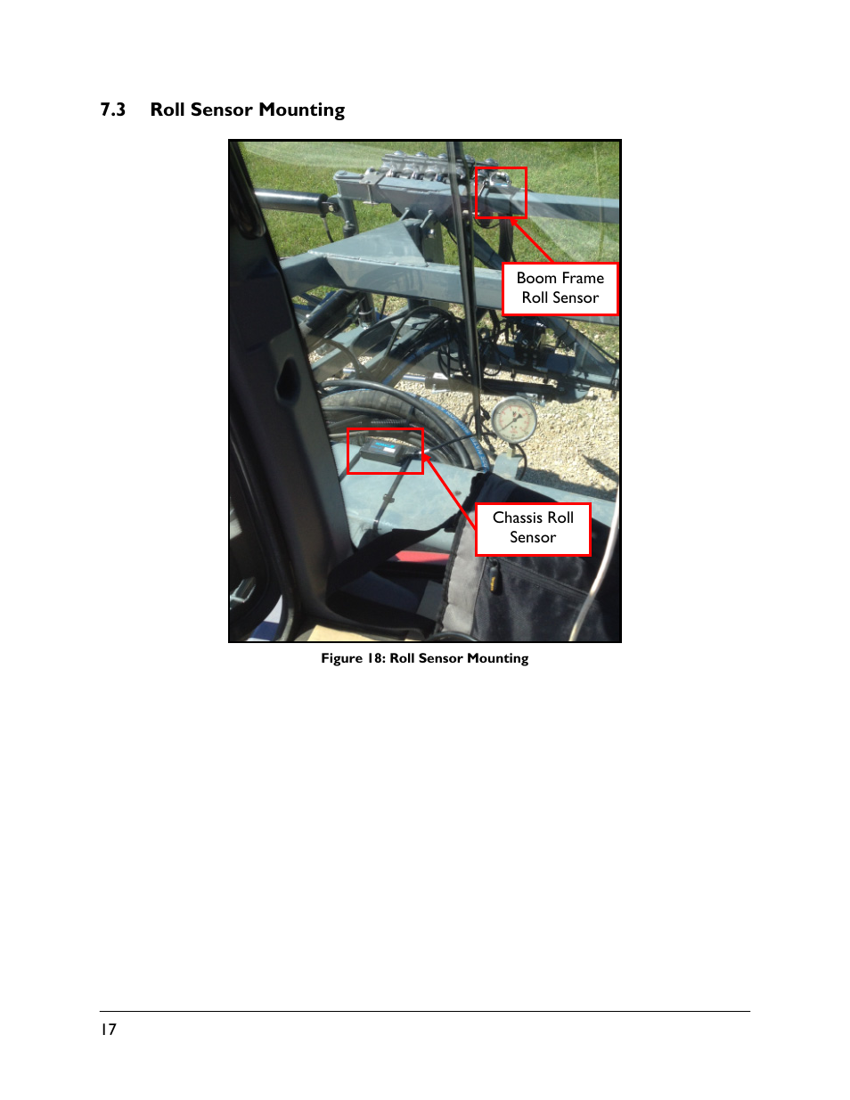 3 roll sensor mounting | NORAC UC5-BC-WK01 User Manual | Page 20 / 39