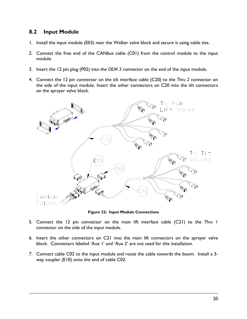 2 input module | NORAC UC5-BC-WK01 User Manual | Page 23 / 39