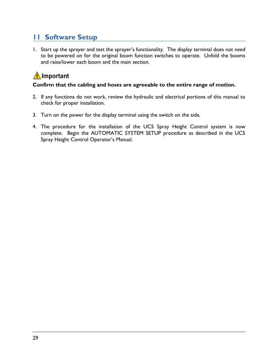 11 software setup | NORAC UC5-BC-WK01 User Manual | Page 32 / 39