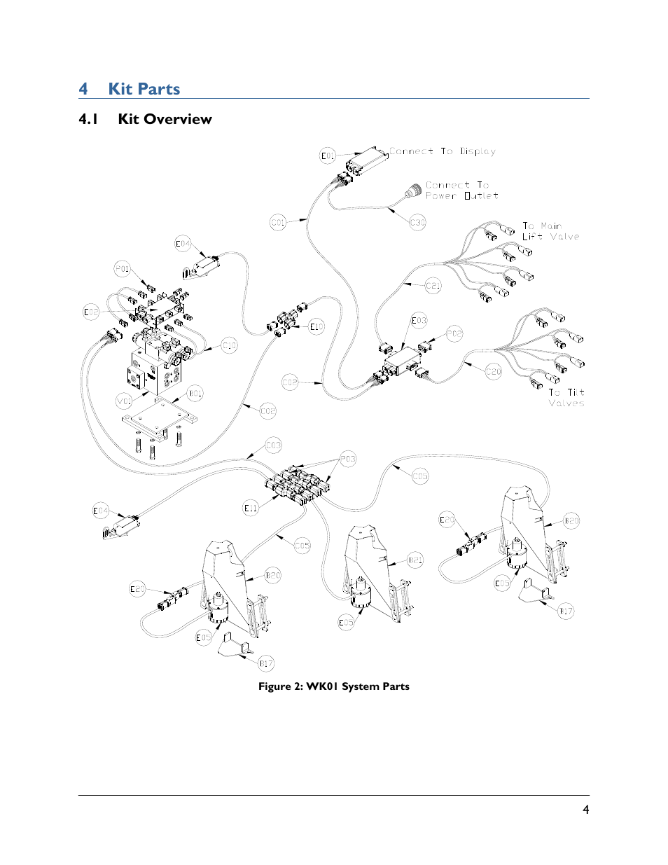 4 kit parts, 1 kit overview | NORAC UC5-BC-WK01 User Manual | Page 7 / 39