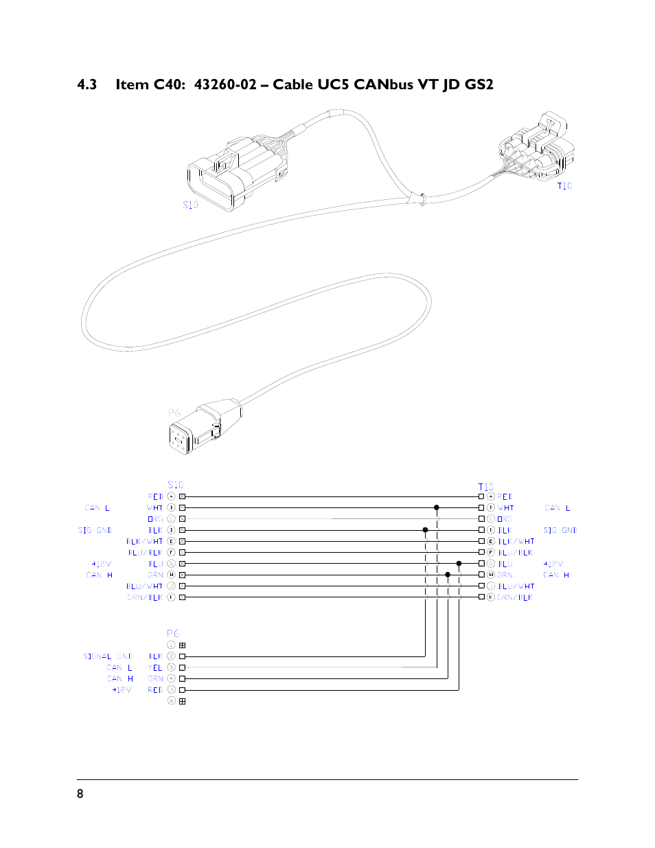 3 item c40: 43260-02 | NORAC 54VT-GS2-SP01 User Manual | Page 10 / 12
