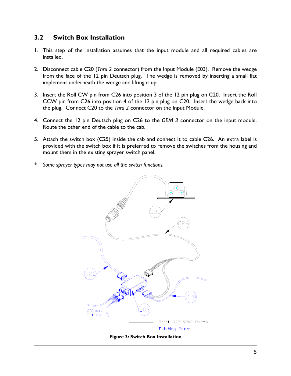 2 switch box installation | NORAC 54VT-GS2-SP02 User Manual | Page 7 / 12