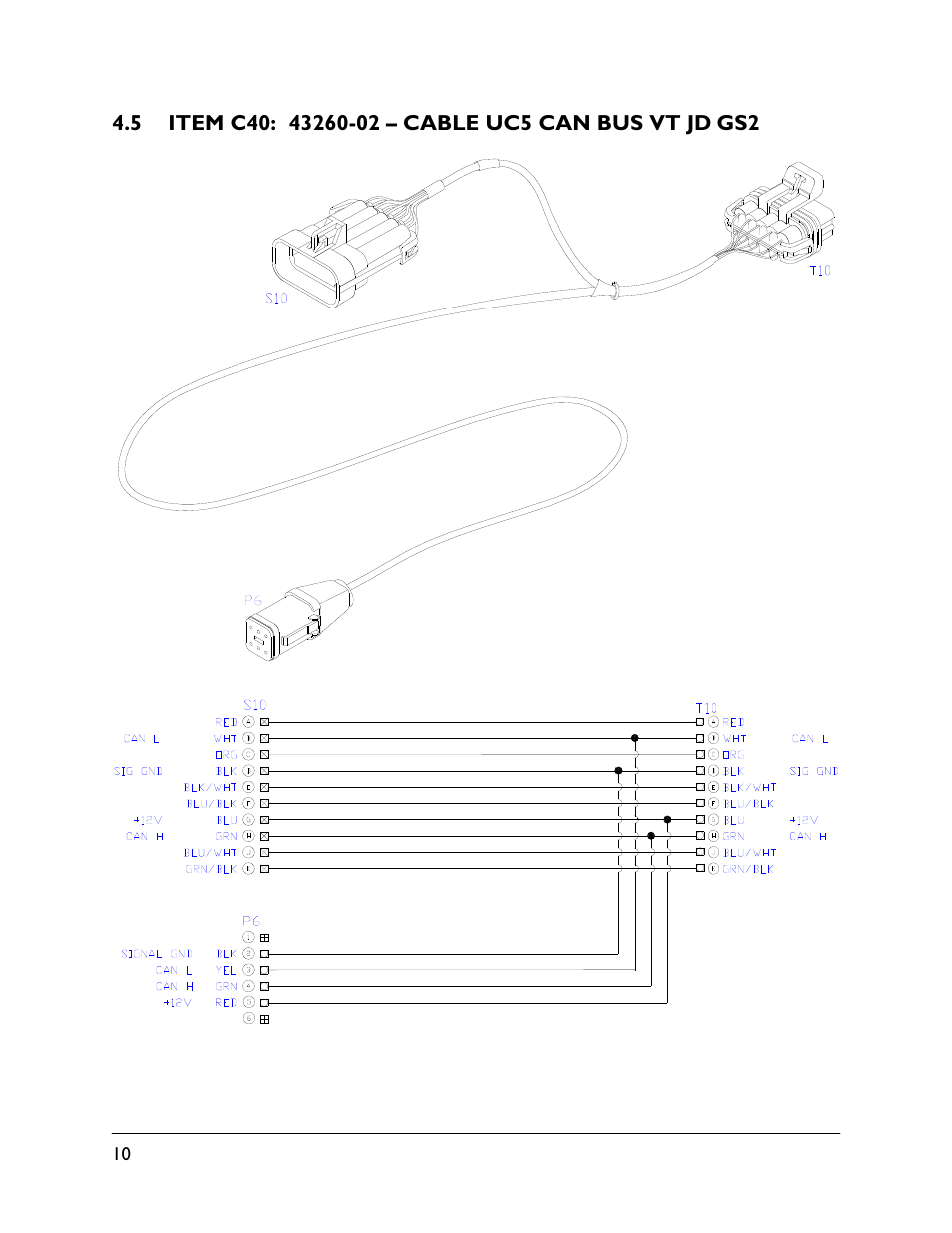 5 item c40: 43260-02 | NORAC 54VT-GS2-PT01 User Manual | Page 12 / 13