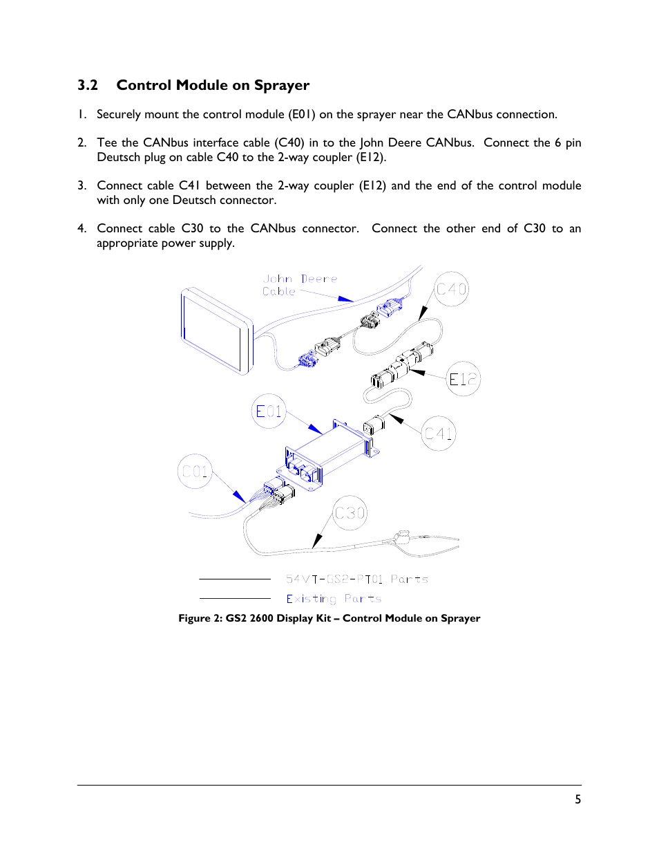 2 control module on sprayer | NORAC 54VT-GS2-PT01 User Manual | Page 7 / 13