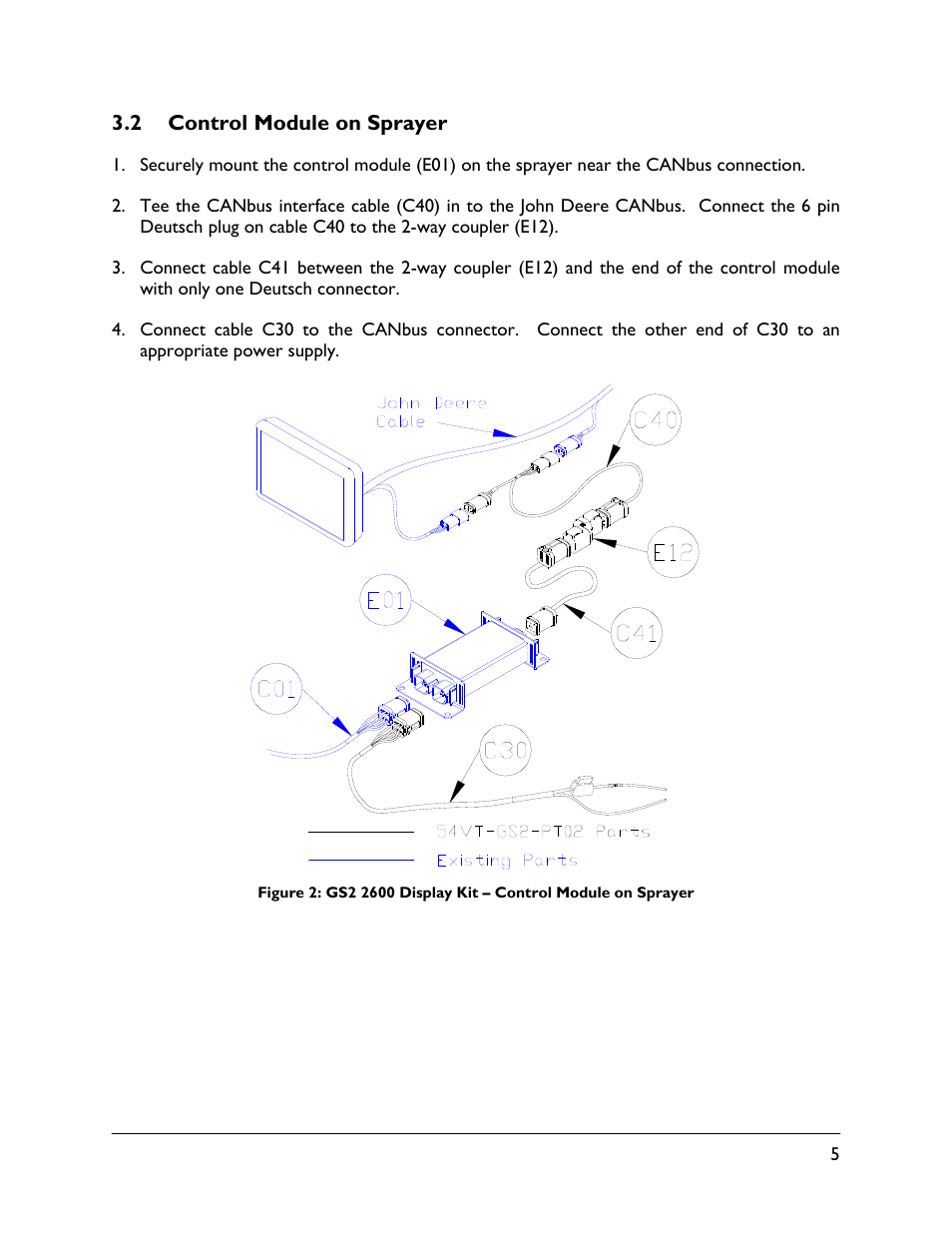 2 control module on sprayer | NORAC 54VT-GS2-PT02 User Manual | Page 7 / 14