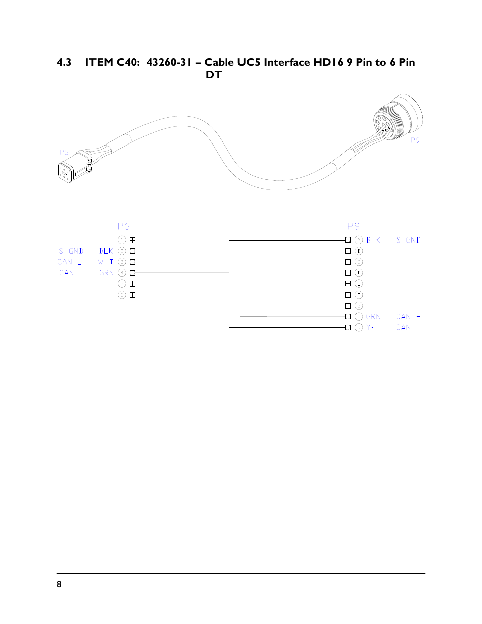 3 item c40: 43260-31 | NORAC 54VT-IV-SP01 User Manual | Page 10 / 11