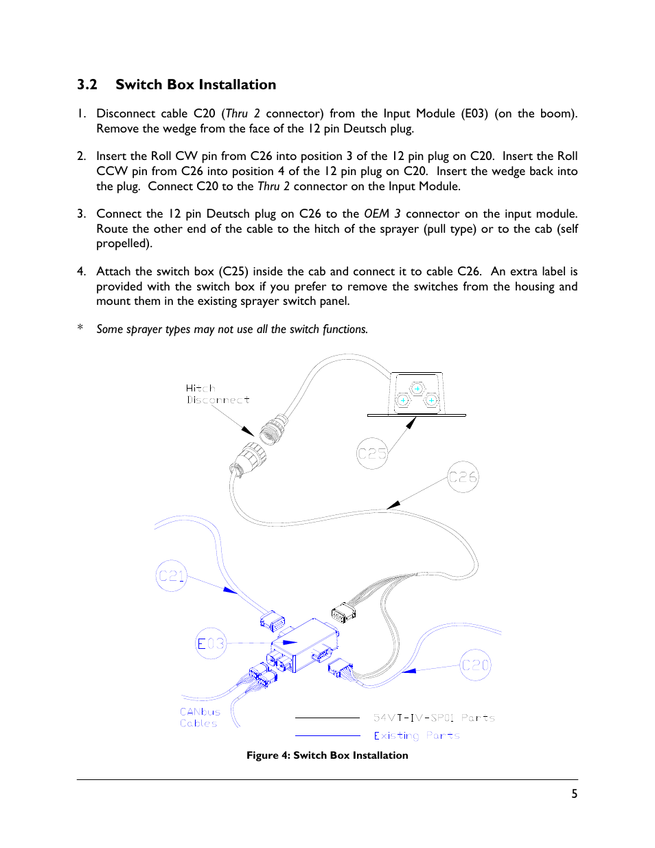 2 switch box installation | NORAC 54VT-IV-SP01 User Manual | Page 7 / 11