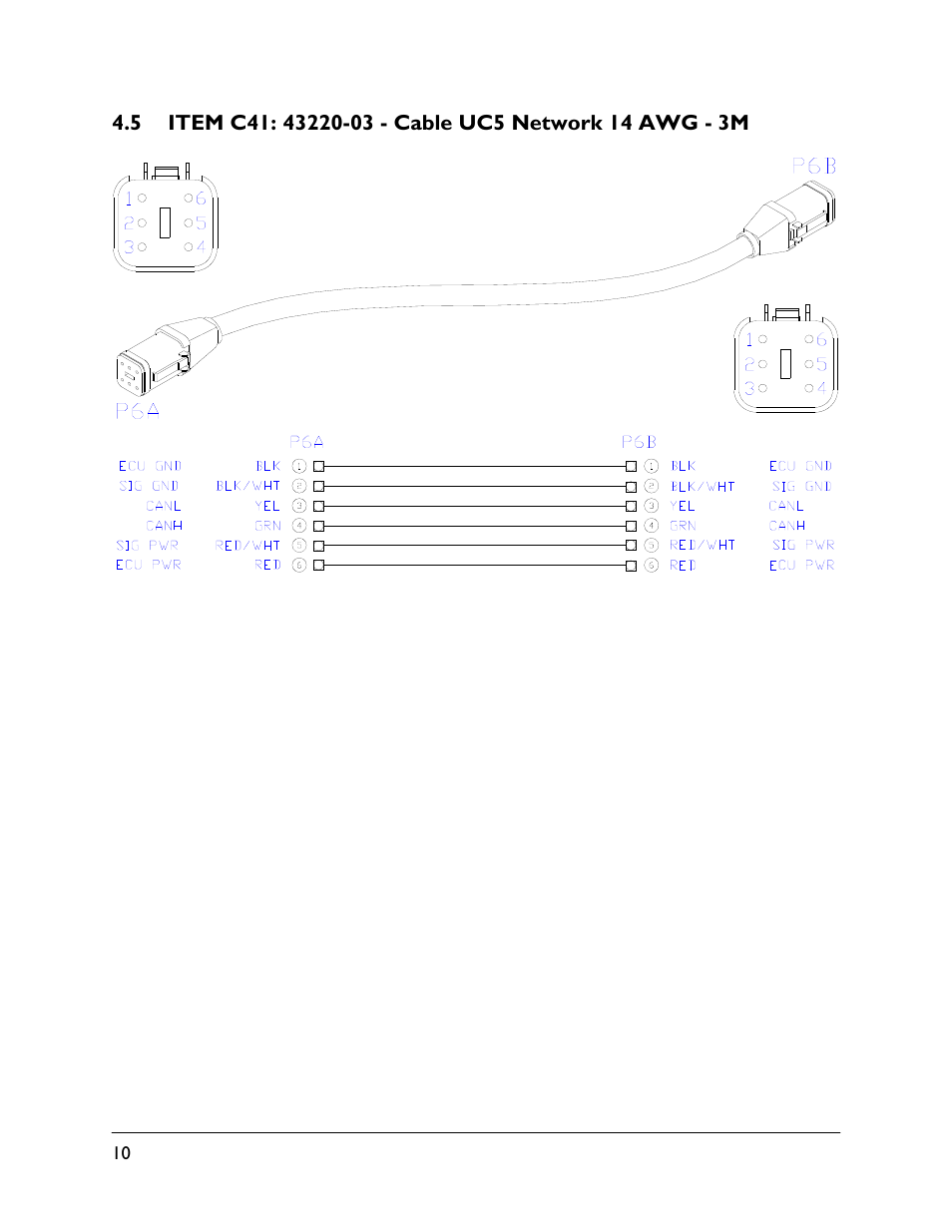5 item c41: 43220-03 | NORAC 54VT-PRO-PT01 User Manual | Page 12 / 14