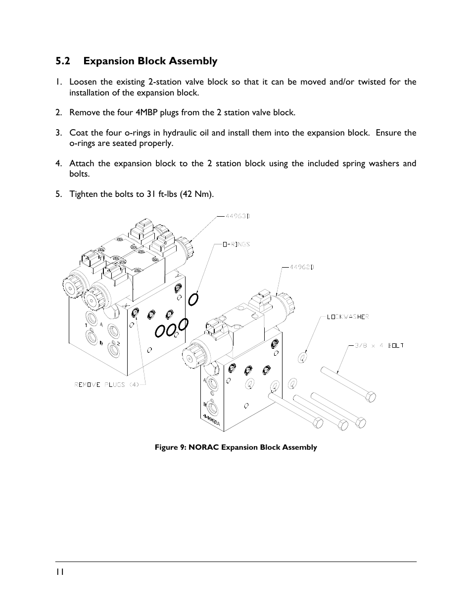 2 expansion block assembly | NORAC 5467BC-4B User Manual | Page 14 / 27