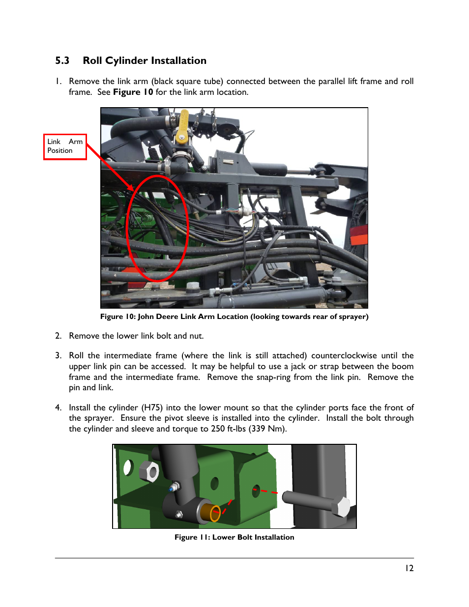 3 roll cylinder installation | NORAC 5467BC-4B User Manual | Page 15 / 27