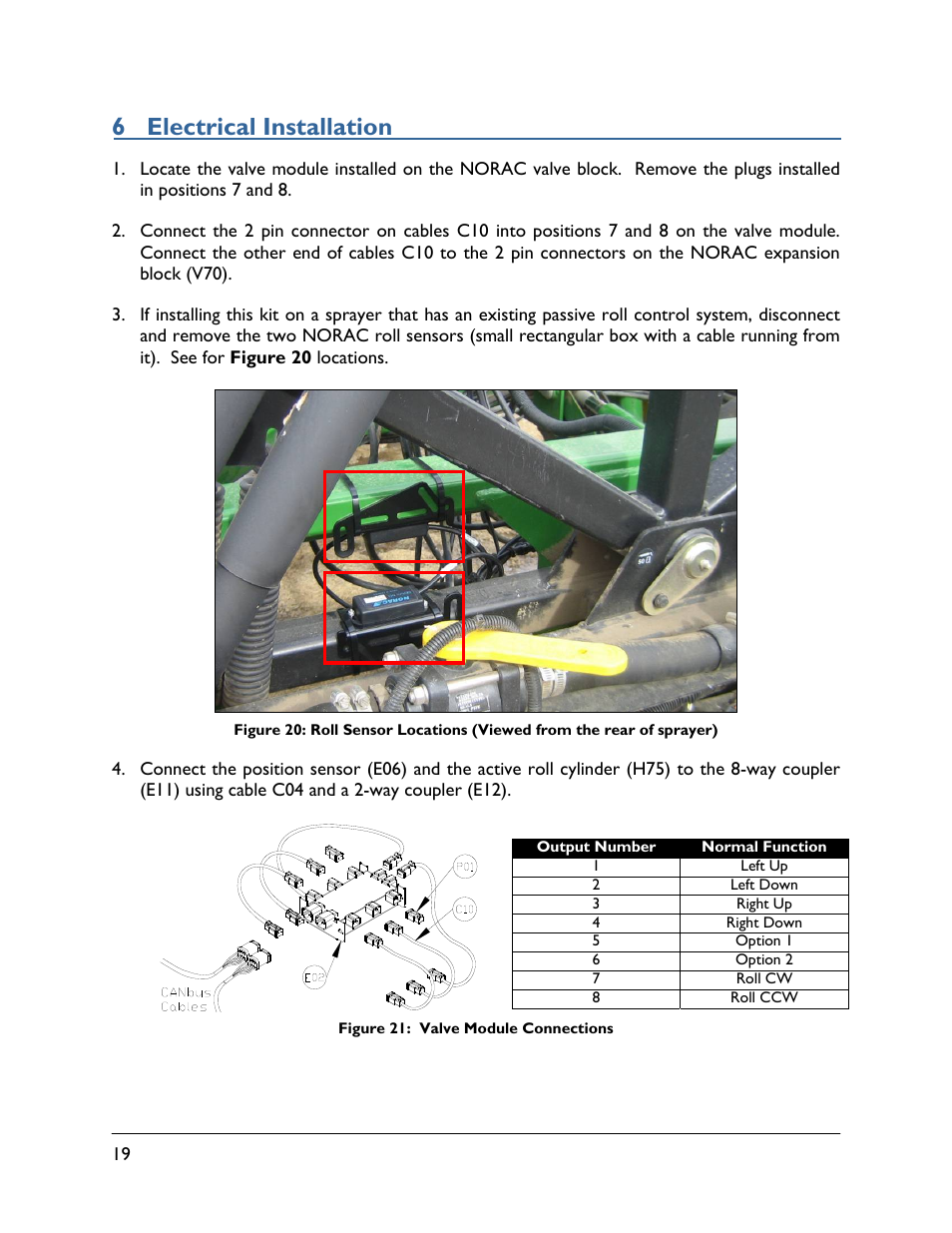 6 electrical installation | NORAC 5467BC-4B User Manual | Page 22 / 27