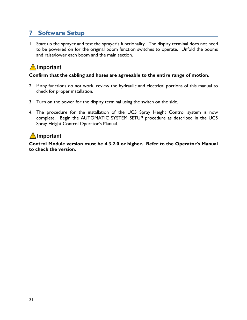 7 software setup | NORAC 5467BC-4B User Manual | Page 24 / 27