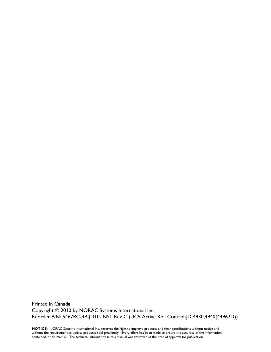NORAC 5467BC-4B-JD10 User Manual | Page 2 / 23