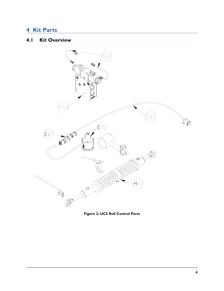 4 kit parts, 1 kit overview | NORAC 5467BC-4B-JD10 User Manual | Page 7 / 23