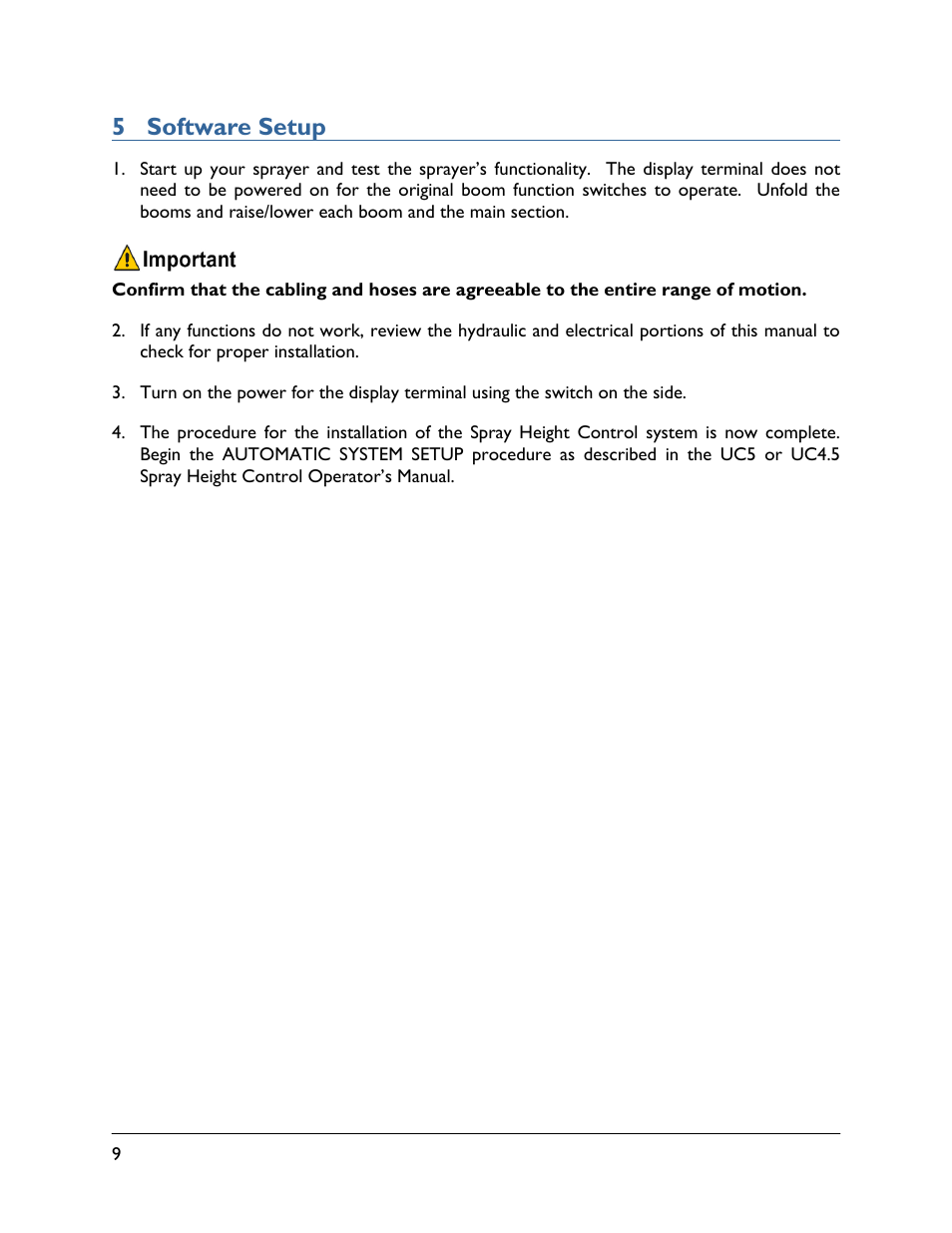 5 software setup | NORAC 5465BC User Manual | Page 12 / 14